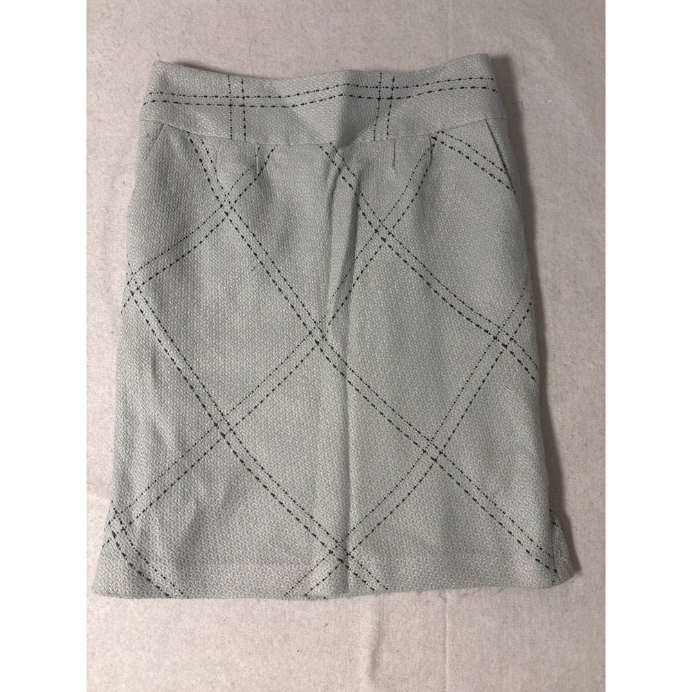 Chadwick's Collection Pencil‎ Skirt Women 12 Blue Good Diamond Embroidered Woven